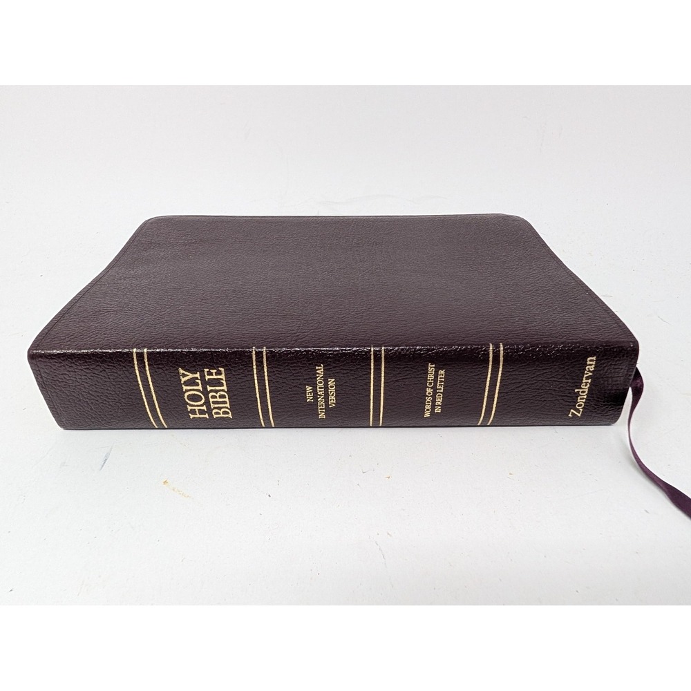 Holy Bible NIV Large Print Indexed Red Letter Burgundy Zondervan